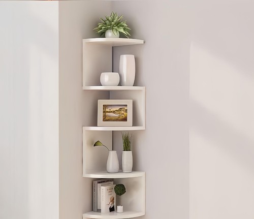 Tier corner shelf wall - 5-tier,