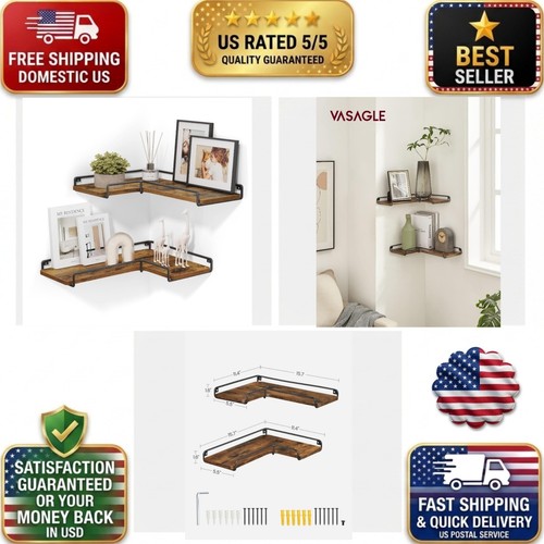 Corner wall shelves set - set, of