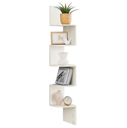 Corner shelf wall mount tier - wall, 5