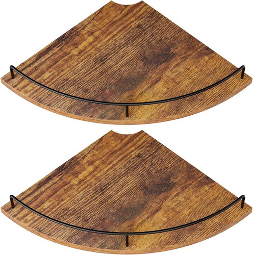Corner floating shelves rustic - corner,