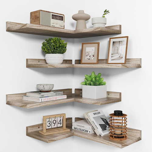 Corner shelf tier natural - corner,