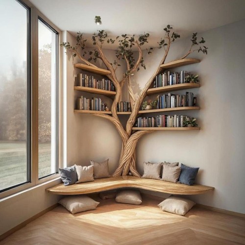 Rustic tree branch - rustic, floating