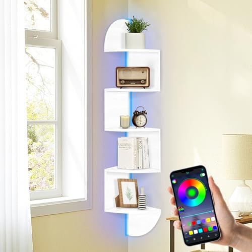 Corner shelf wall - shelf, mounted