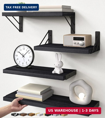 Wall mounted floating shelves - wall,