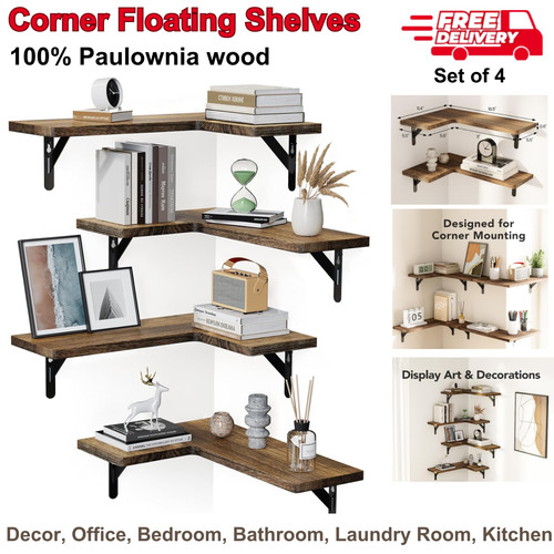 Corner floating shelves - corner,