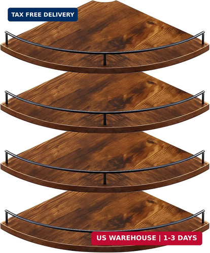 Corner shelves wall - shelves, set