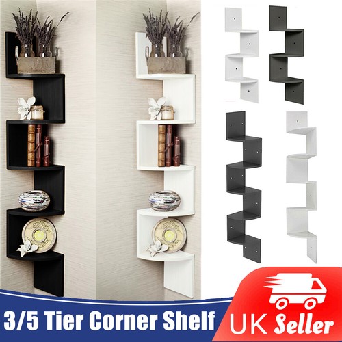 Tier corner shelf - corner, wooden