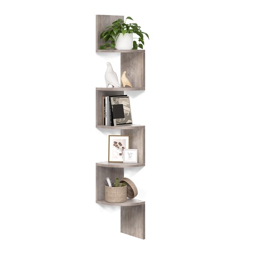 5tier floating corner shelf - corner,