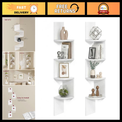 Set corner wall shelves - of,