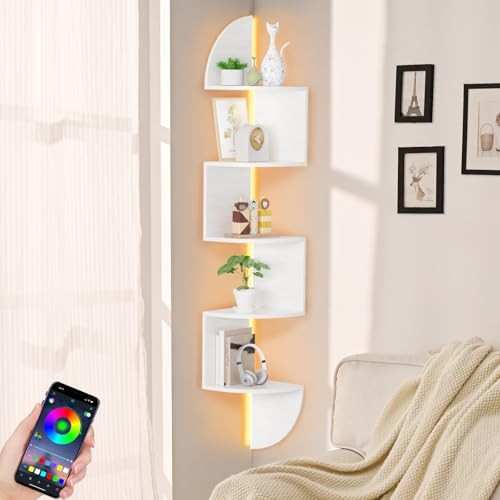 Corner shelf bookshelf - corner, with