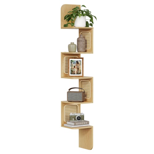 Tier corner shelf wall - 5-tier, shelf,