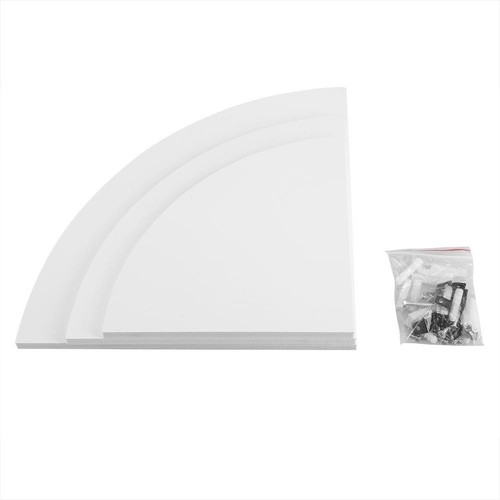 3pcs floating corner shelves - 3pcs,