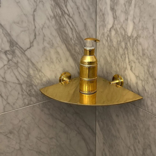 Unlacquered brass corner - unlacquered,
