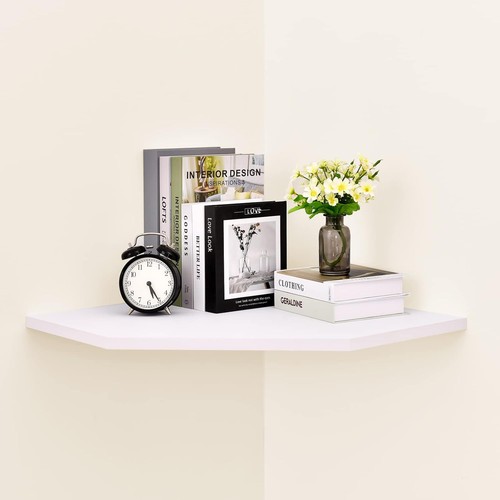 White mdf floating - floating, corner