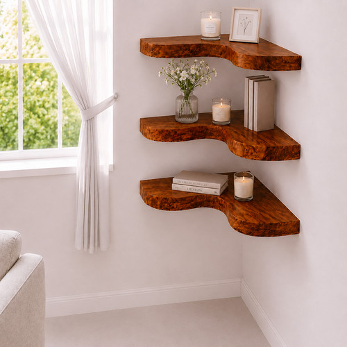 Live edge corner floating - corner,