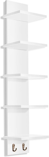 Tier wall shelf unit w - 5, w/