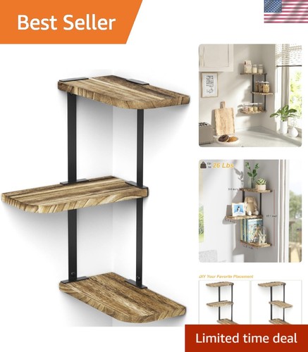 Corner shelf wall mount 3 - shelf,
