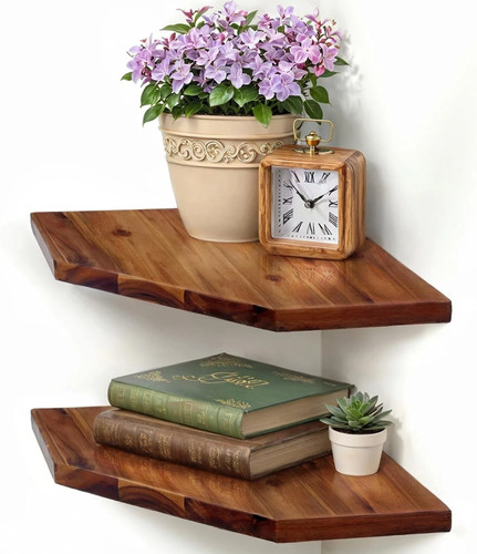 Corner shelf wall mount set - shelf,