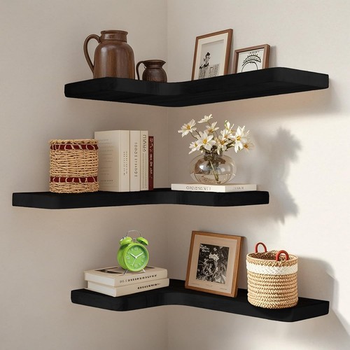 Floating corner shelves set - floating, of