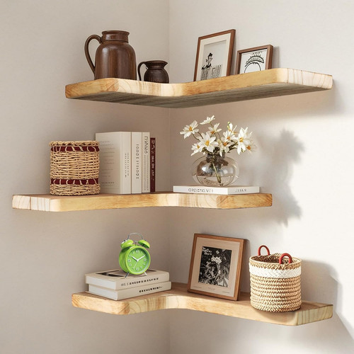 Floating corner shelves - shelves, set
