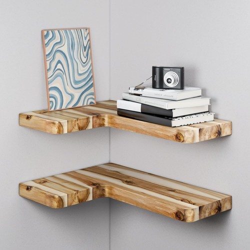 Corner floating shelves - floating,