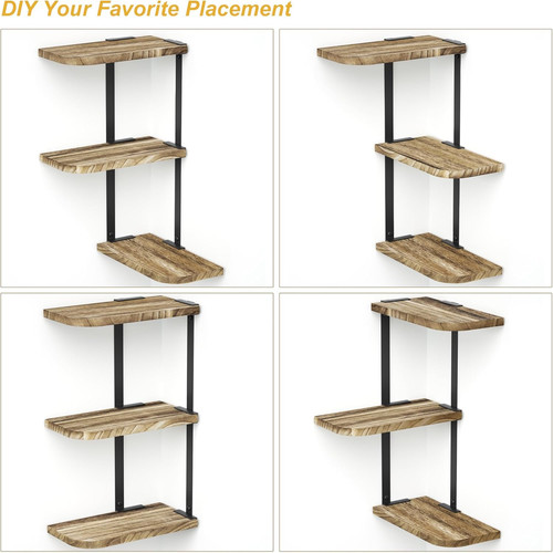 Corner shelf wall mount - wall, 3