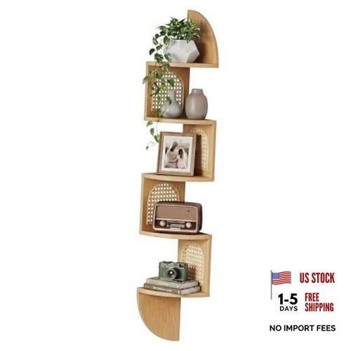 Tier floating corner - 5-tier, shelves