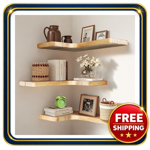 Floating corner shelves set - floating,