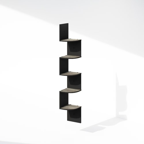 Furinno tier floating corner - 5-tier,