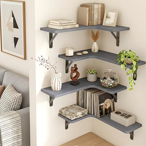 6pc corner floating - 5/6pc, shelves