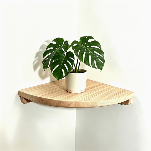 Round solid wood floating - round,