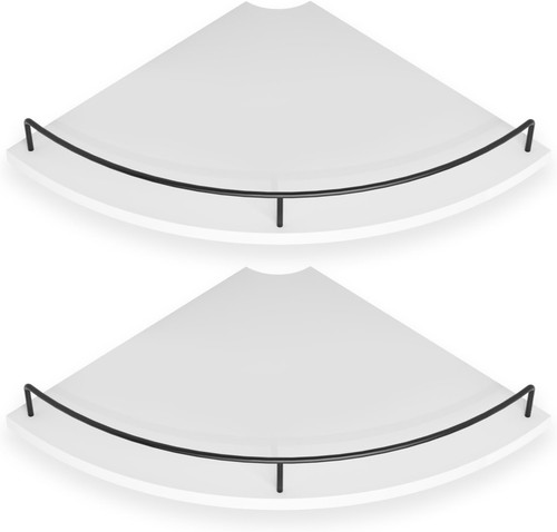 Pcs white corner floating - white,