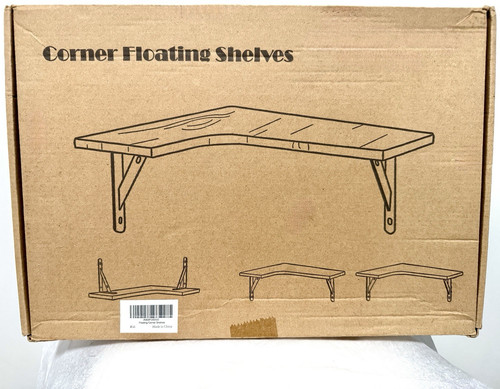 Corner floating wall shelves - corner,