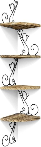 Corner shelf tier wood - shelf,